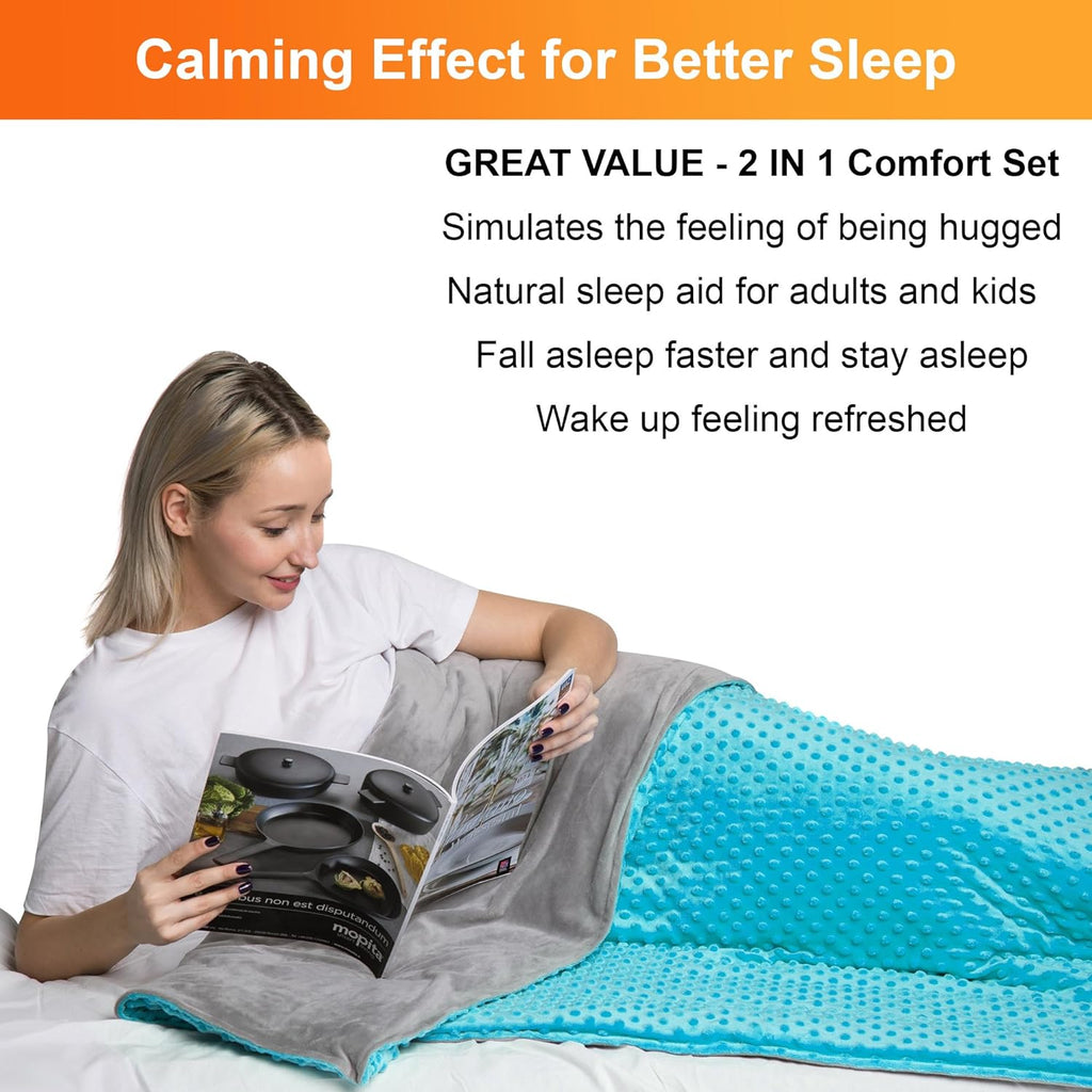 Hazli 10 lb Weighted Blanket, 48 x 72