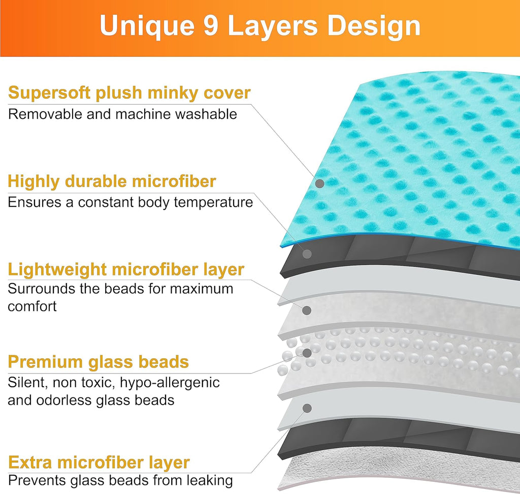 Hazli 10 lb Weighted Blanket, 48 x 72