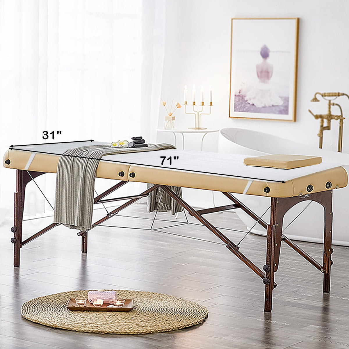 Massage Table Warmer Pad, 71 x 31 in, 5 Heat Settings