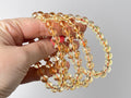 8mm high-clarity citrine crystal stretch bracelet