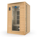 Durasage two-person Canadian hemlock wood far infrared sauna