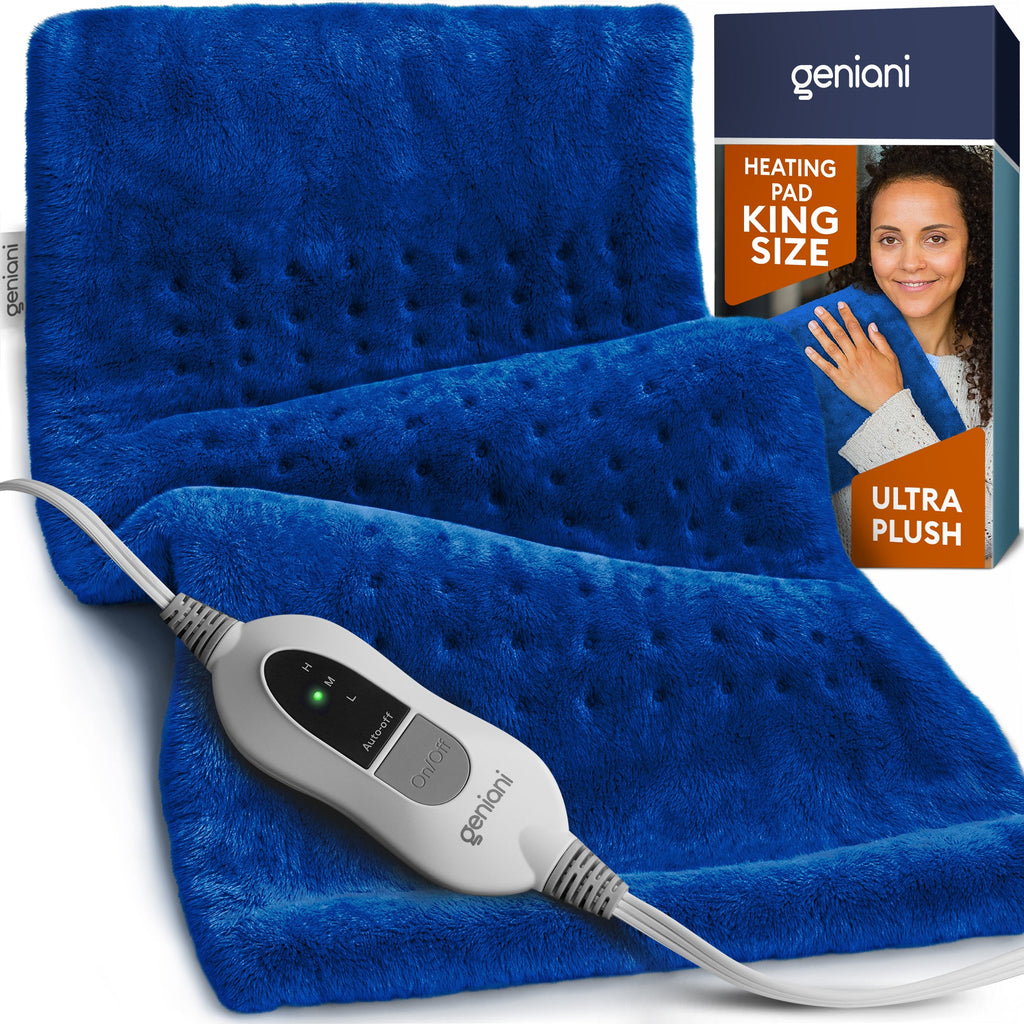 Extra large heating pad in space blue