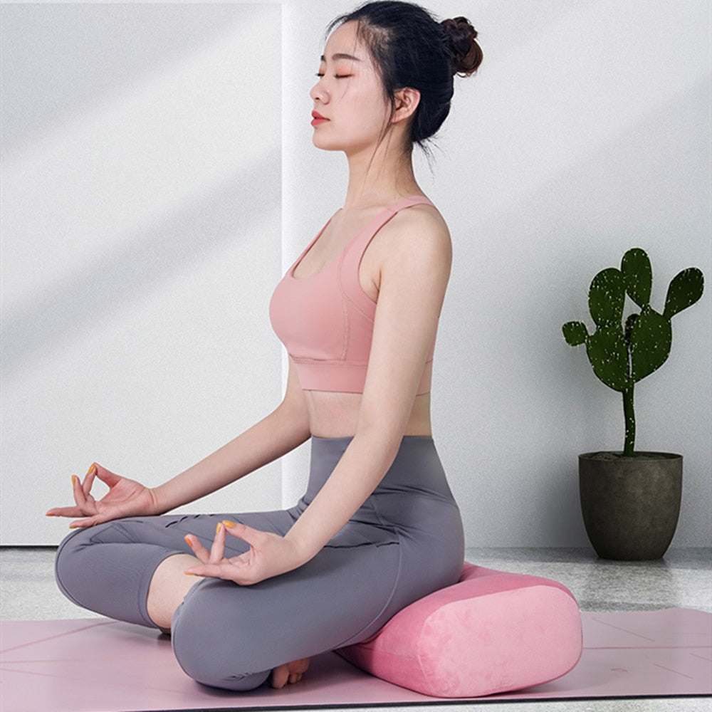 Rectangular Yoga Bolster – Washable Eco-Suede Cover