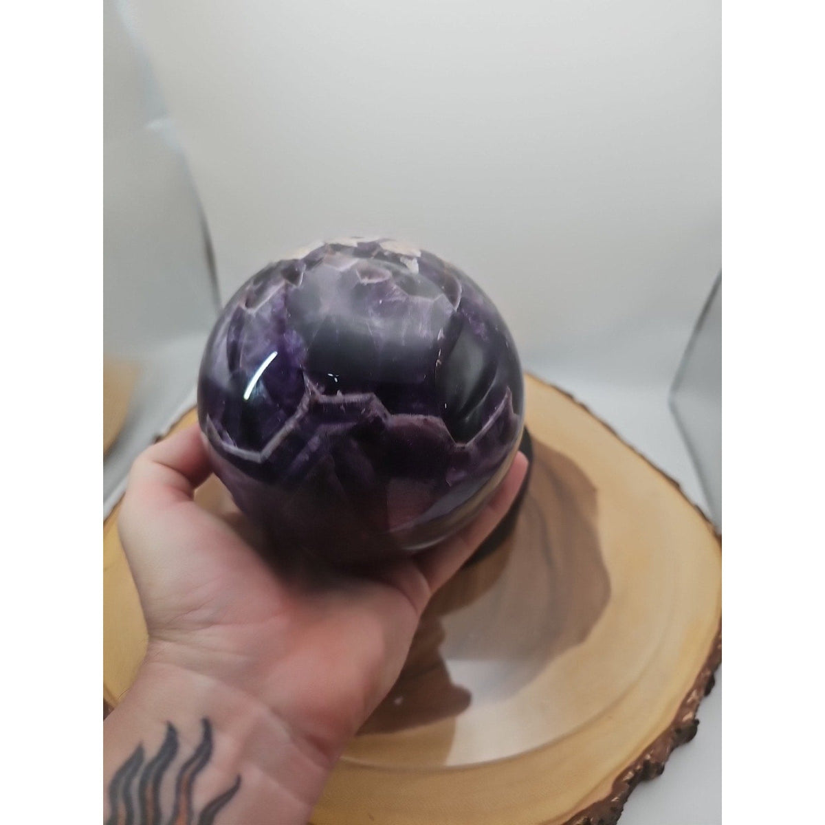Dream Amethyst Crystal Sphere, 5.6 lb