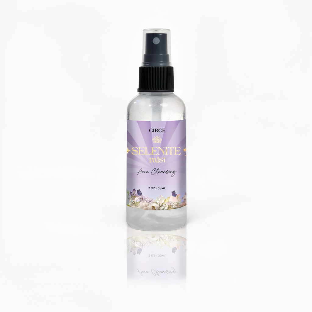 Selenite aura cleansing mist, 2 oz spray bottle