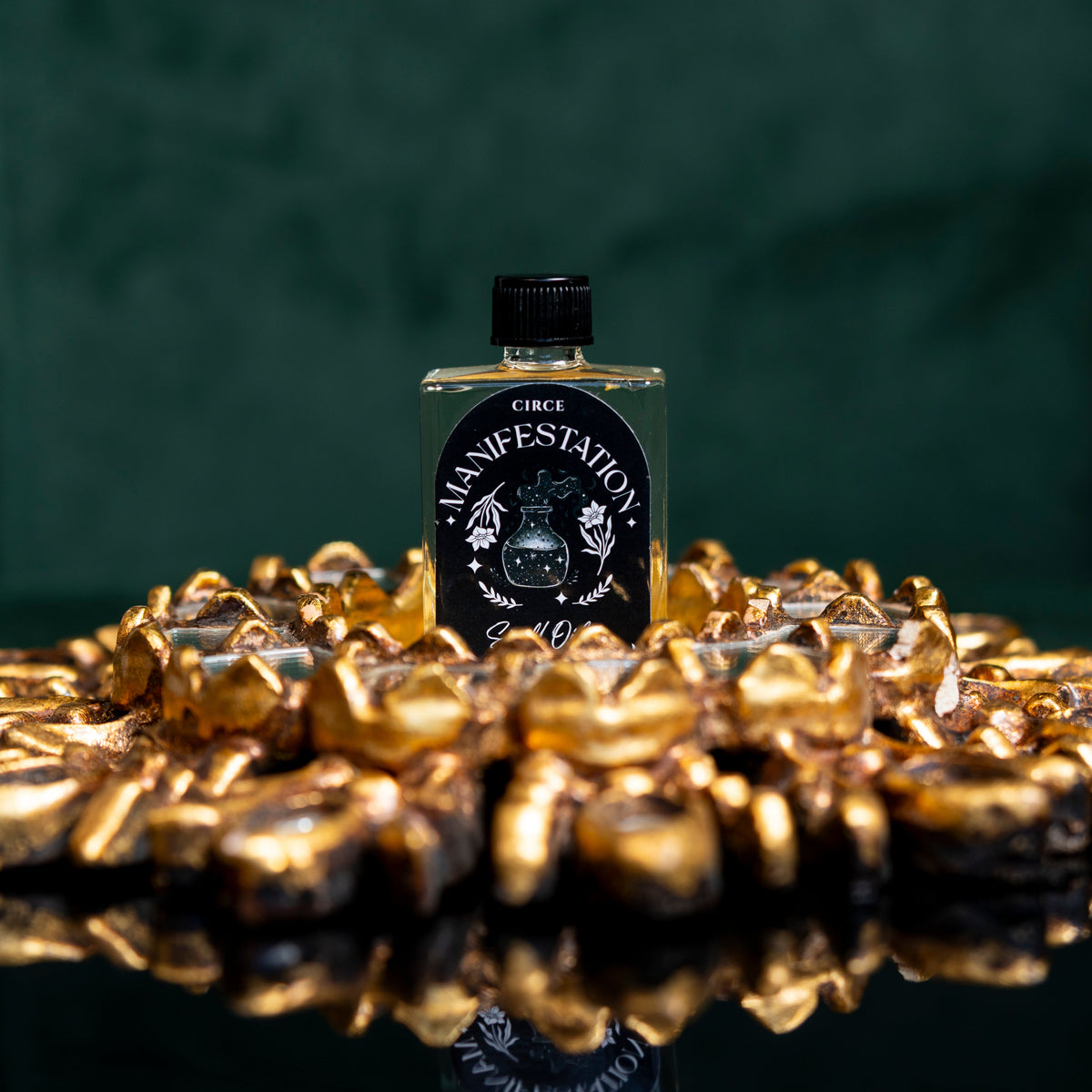 Manifestation ritual oil bottle, view 2