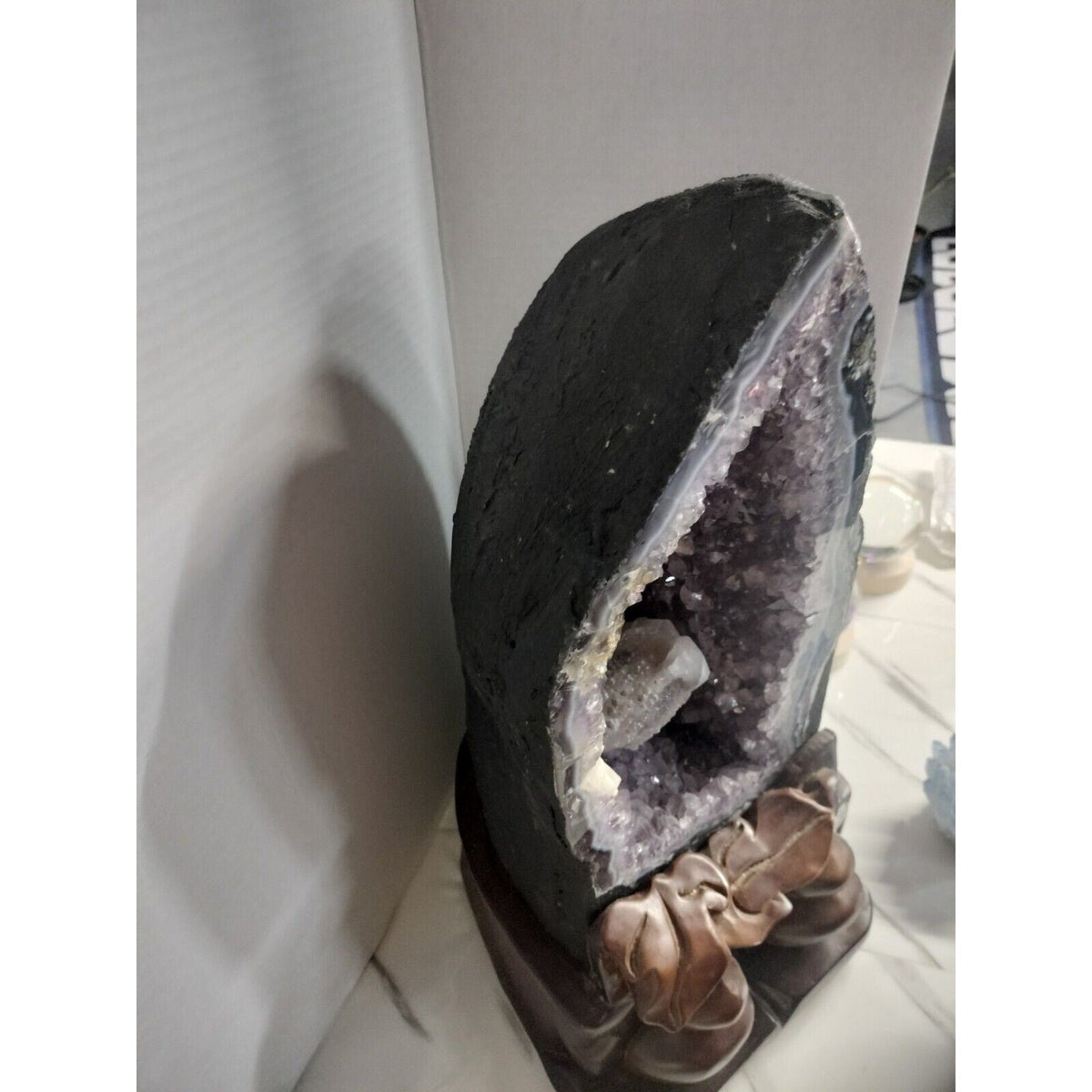 Large Amethyst Geode Cluster, 31 lb Statement Piece