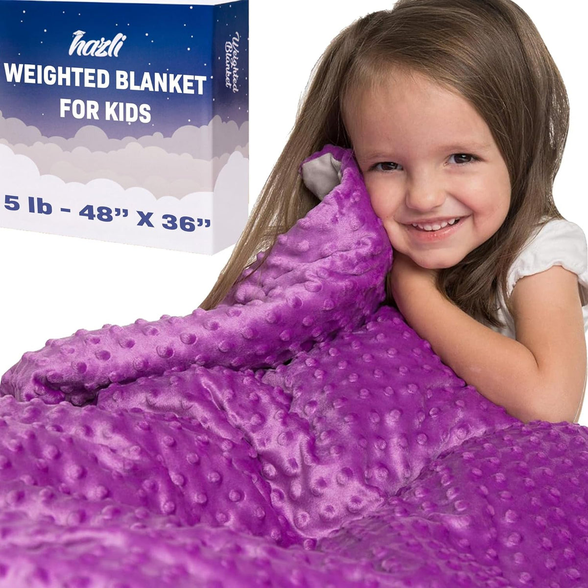 Hazli 10 lb Weighted Blanket, 48 x 72