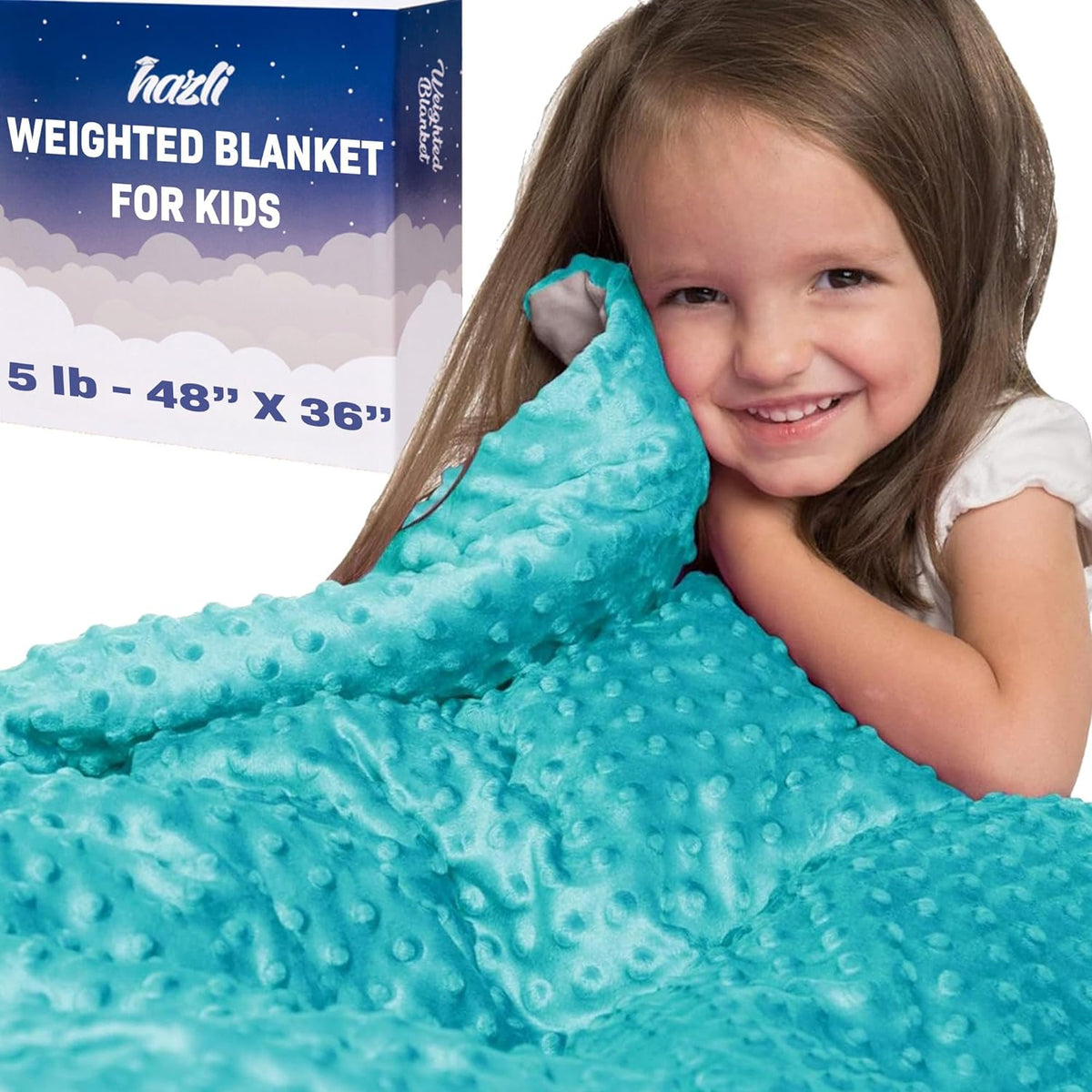 Hazli 10 lb Weighted Blanket, 48 x 72