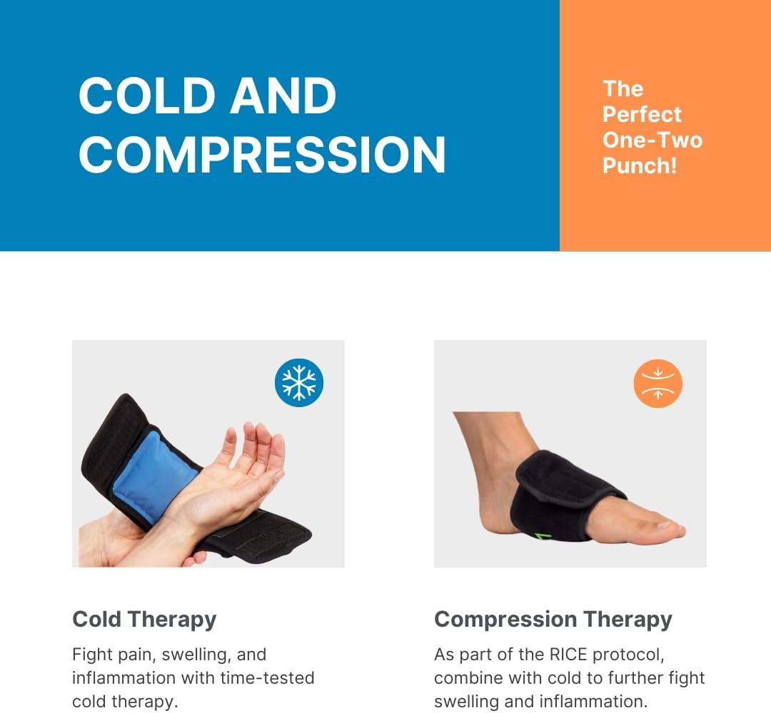 NatraCure Hot & Cold Gel Wrap for Hands, Wrists & Feet