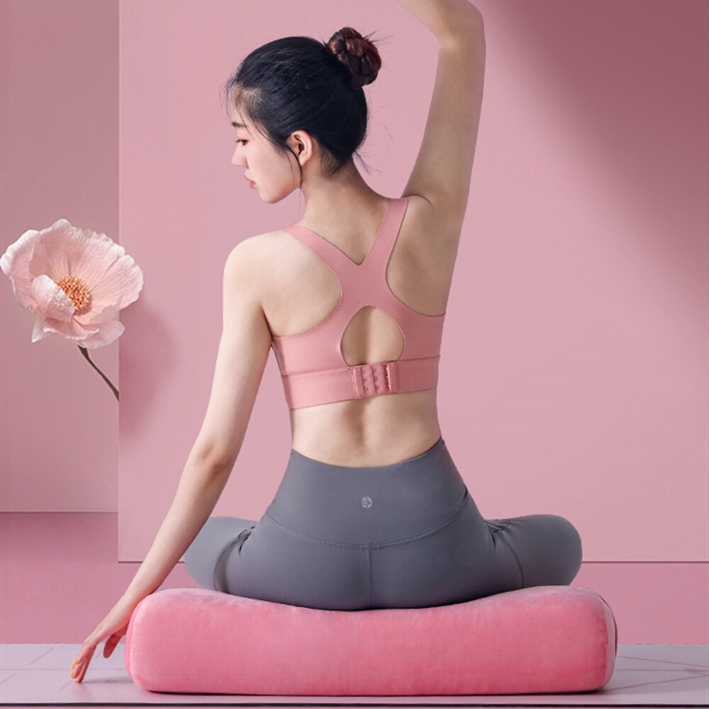 Rectangular Yoga Bolster – Washable Eco-Suede Cover