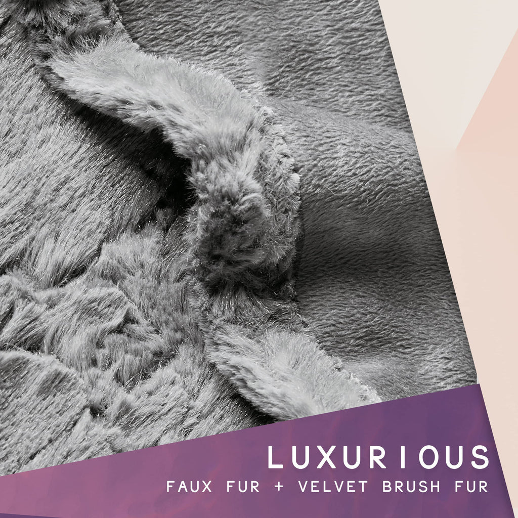 Hyde Lane Heated Throw Blanket, Snow Leopard Print, 60 x 70
