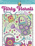Creative Haven Flirty Florals adult coloring book