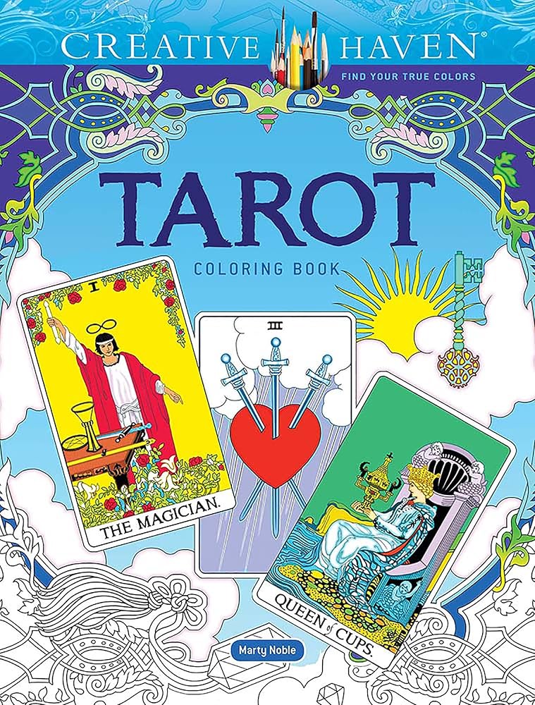 Creative Haven Tarot adult coloring book