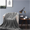 Kasentex Stone-Washed Cotton Knit Throw Blanket