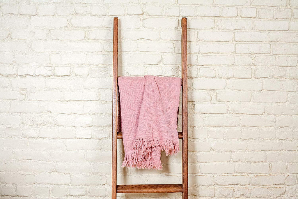 Kasentex Stone-Washed Cotton Knit Throw Blanket