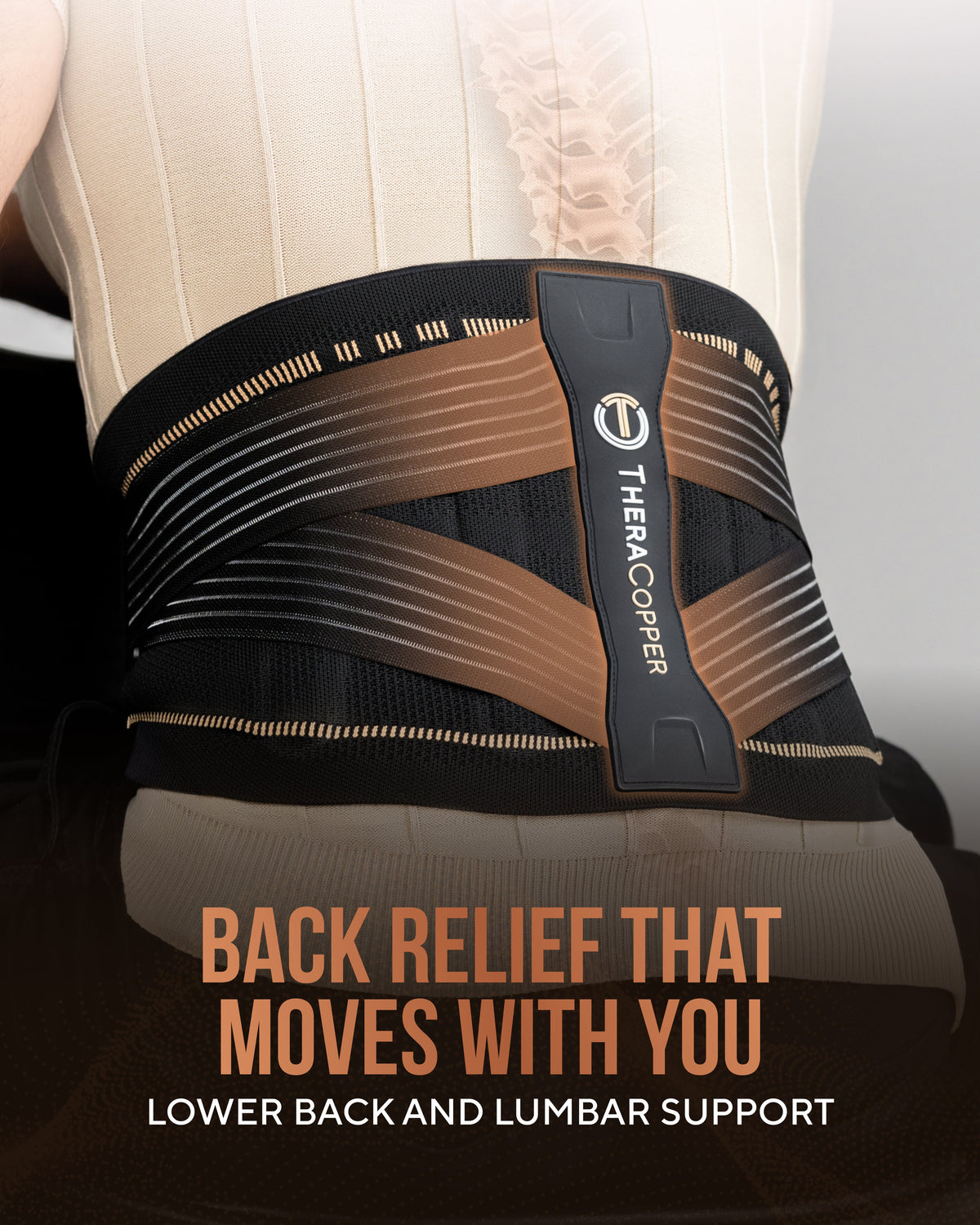 TheraCopper Copper-Infused Lower Back Brace