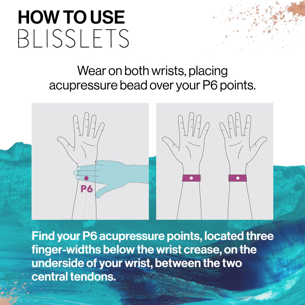 Blisslets Sofia Duo Nausea Relief Acupressure Bracelets