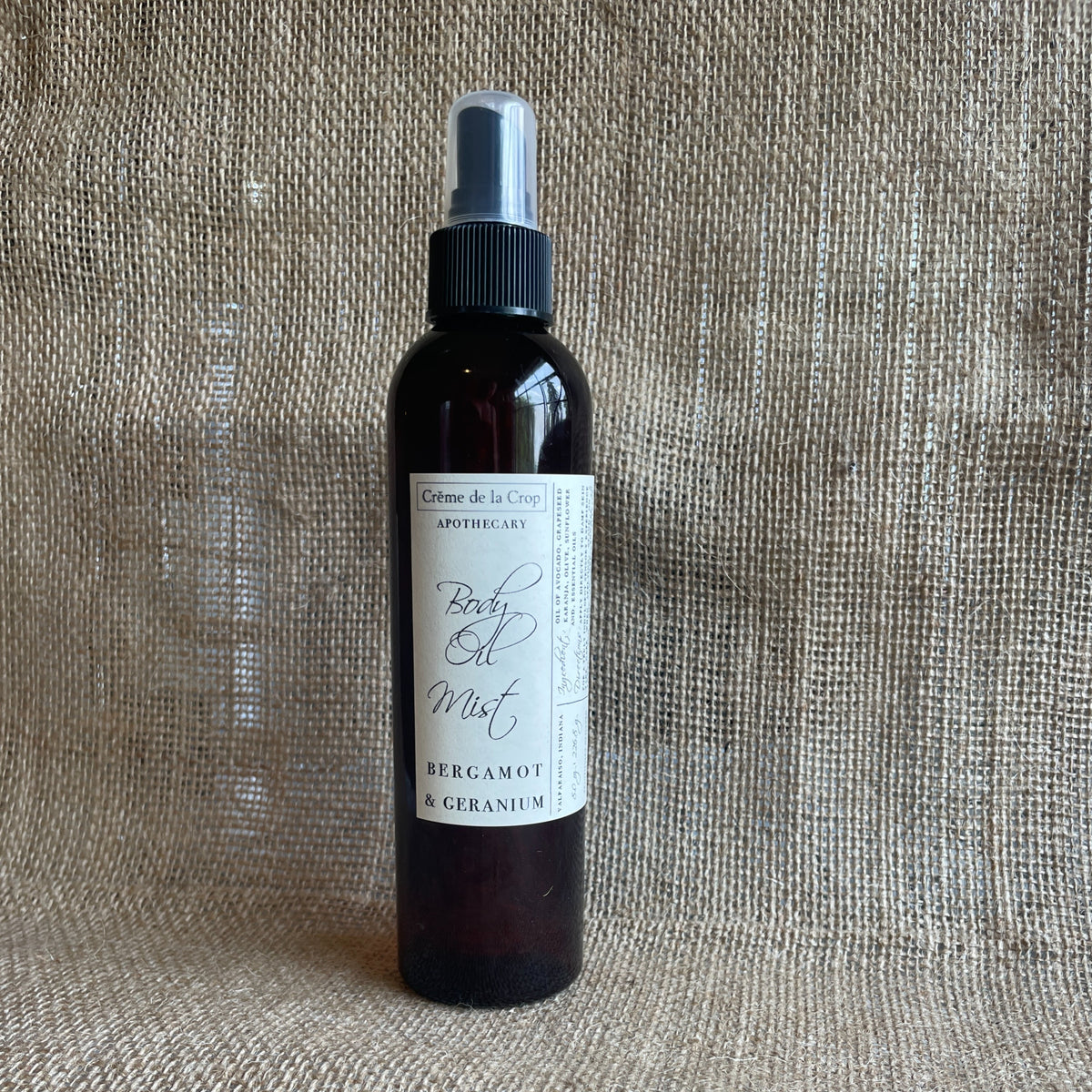 Bergamot and geranium body oil mist