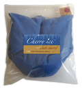 Cherry Ice blue denim cherry pit neck wrap with freezer bag