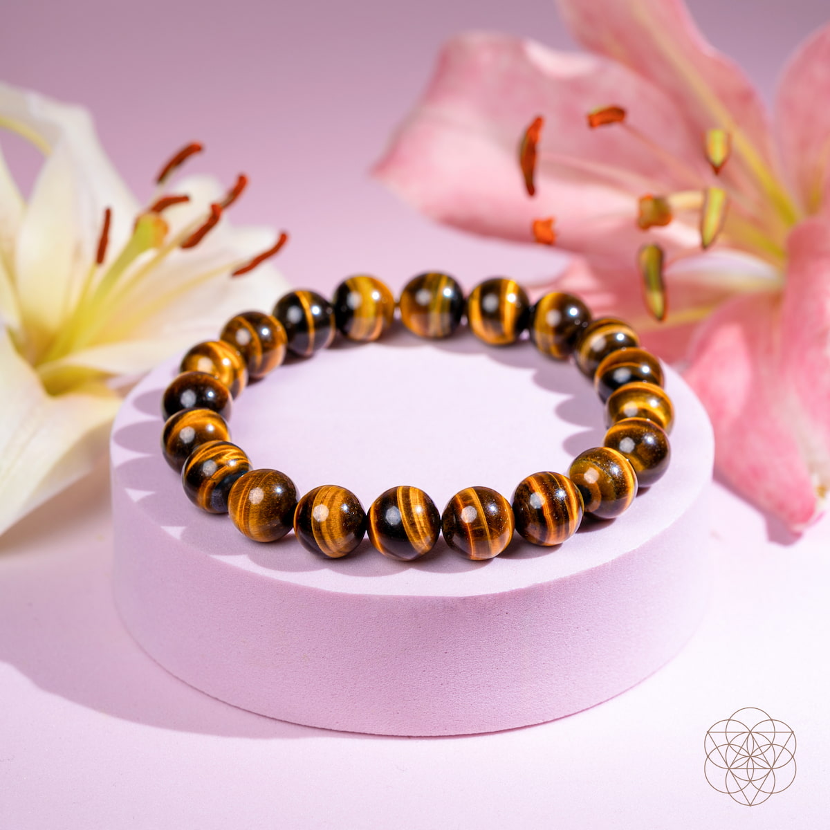 High-grade golden tiger's eye bead bracelet
