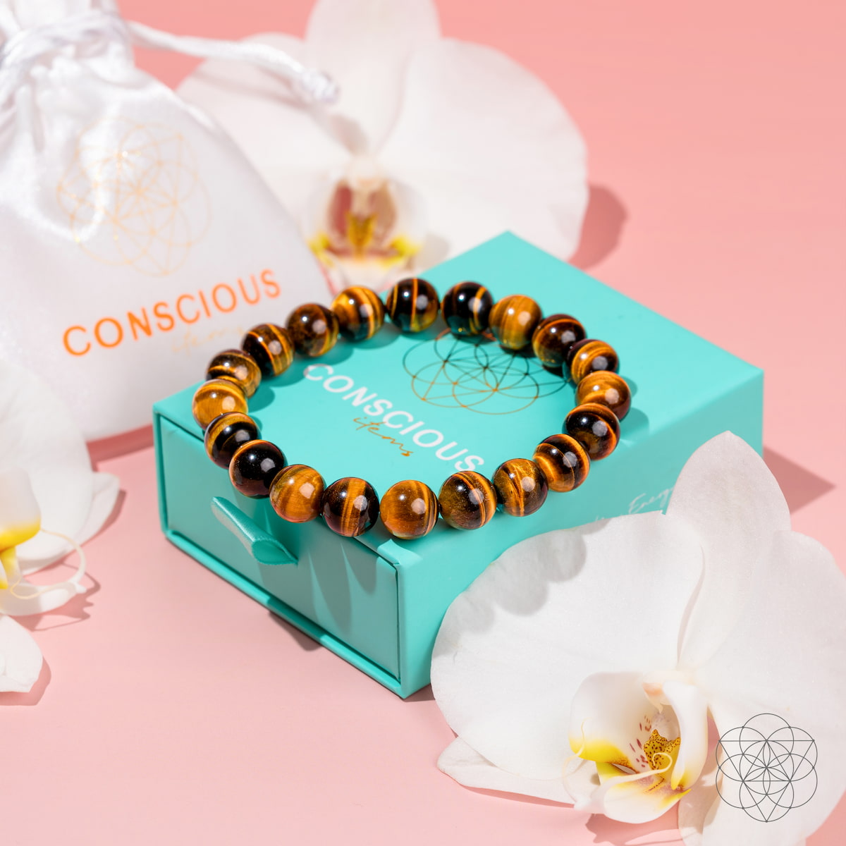 High-grade golden tiger's eye bead bracelet, view 7