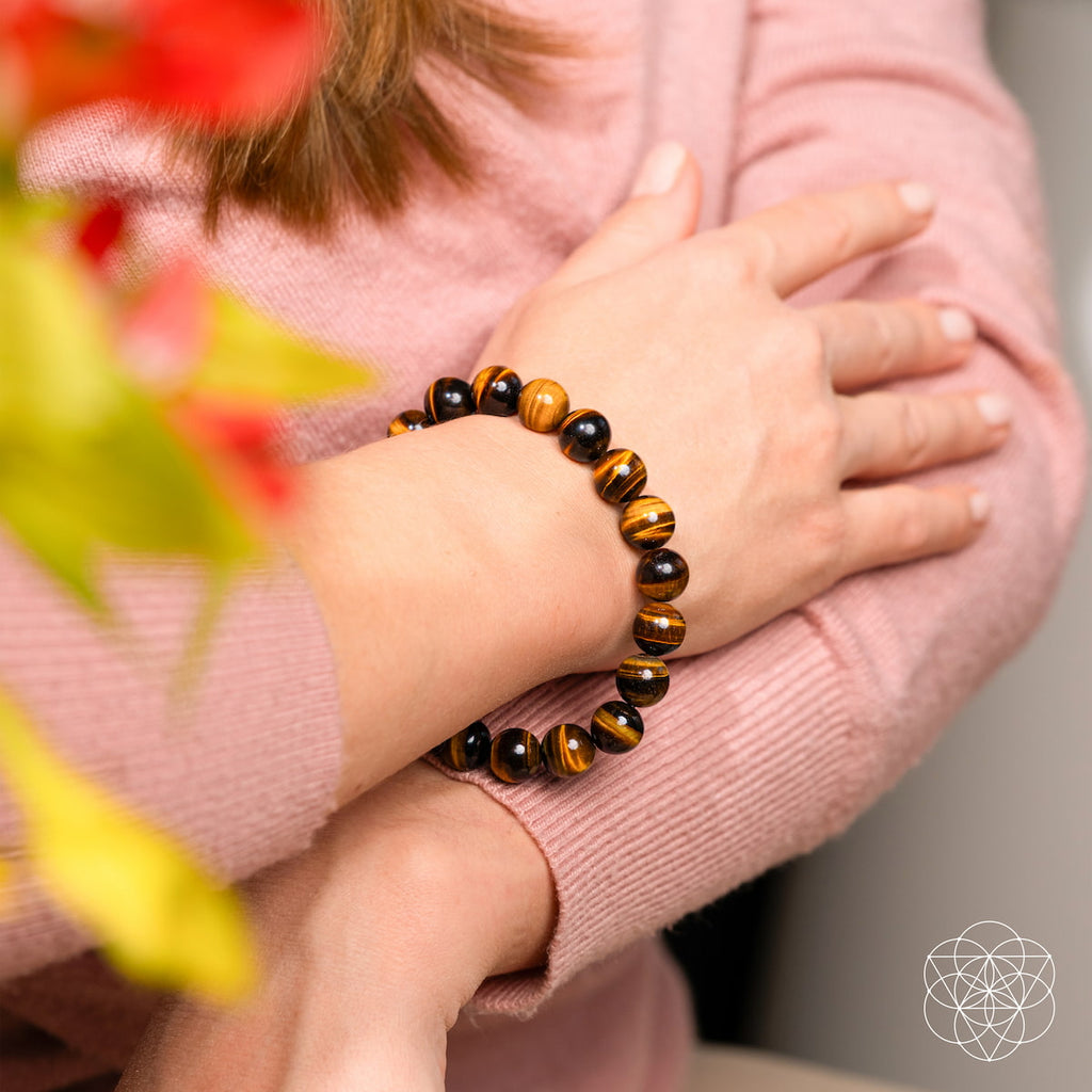 High-grade golden tiger's eye bead bracelet, view 2