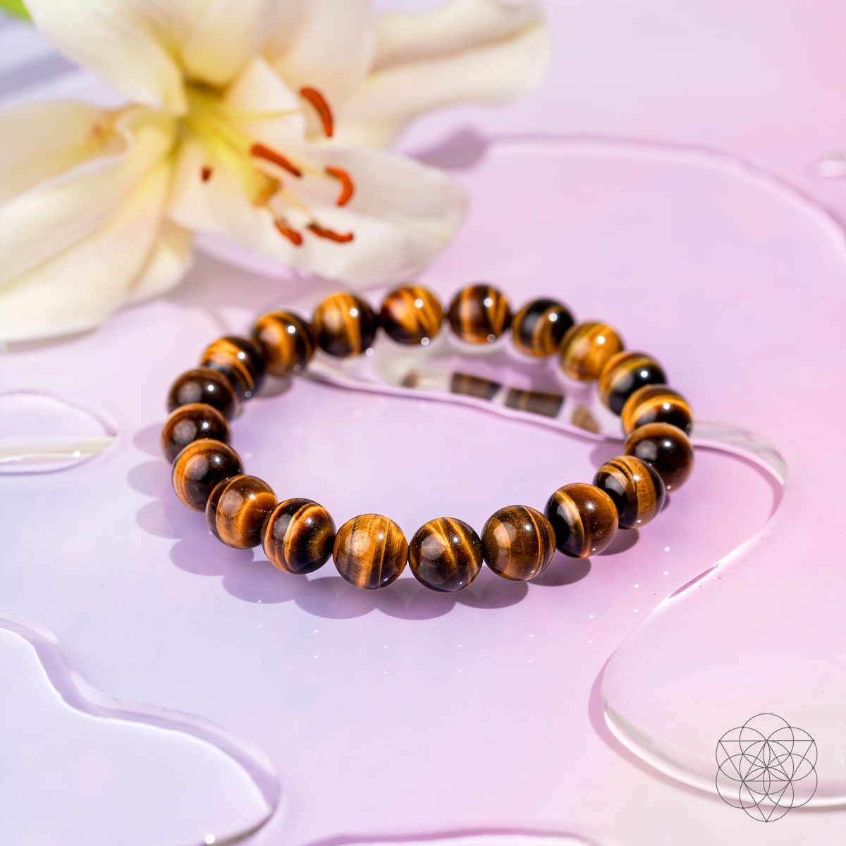 High-grade golden tiger's eye bead bracelet, view 4