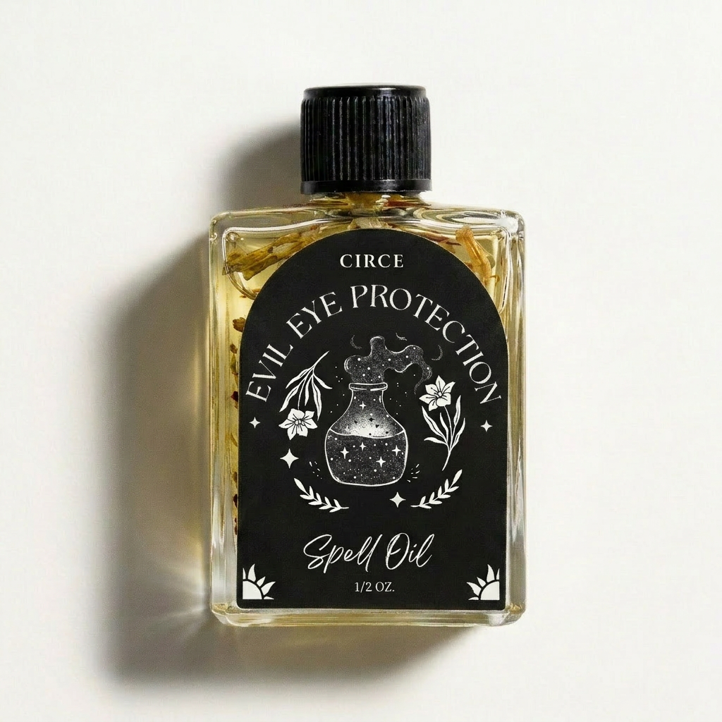 Evil Eye Protection ritual oil bottle