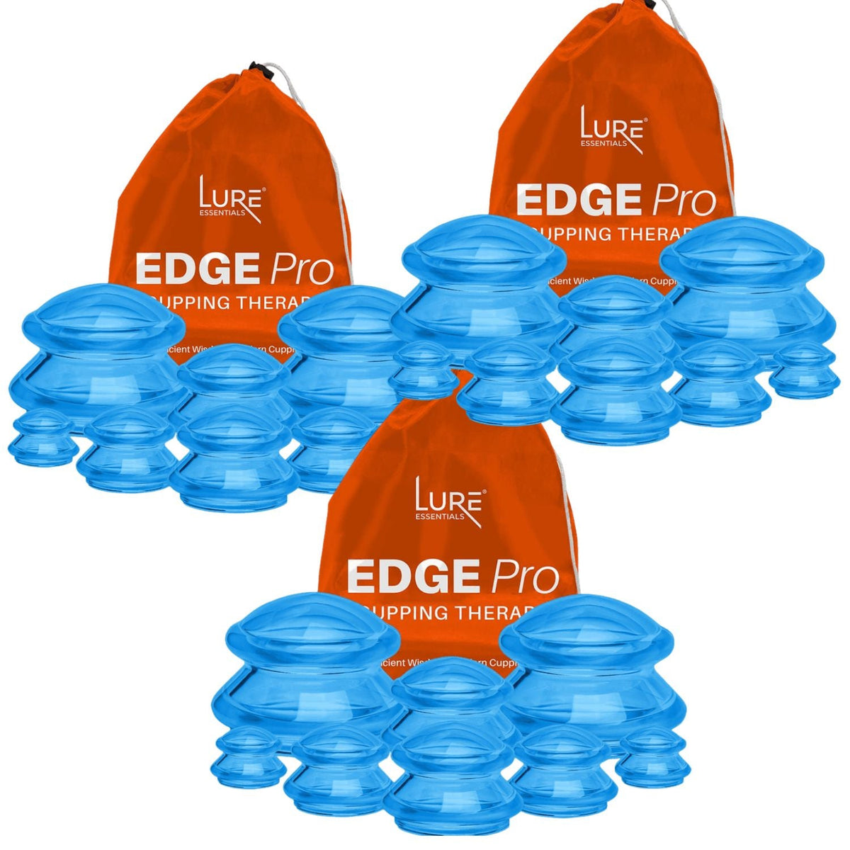 EDGE Pro Silicone Cupping Set, 8 Cups