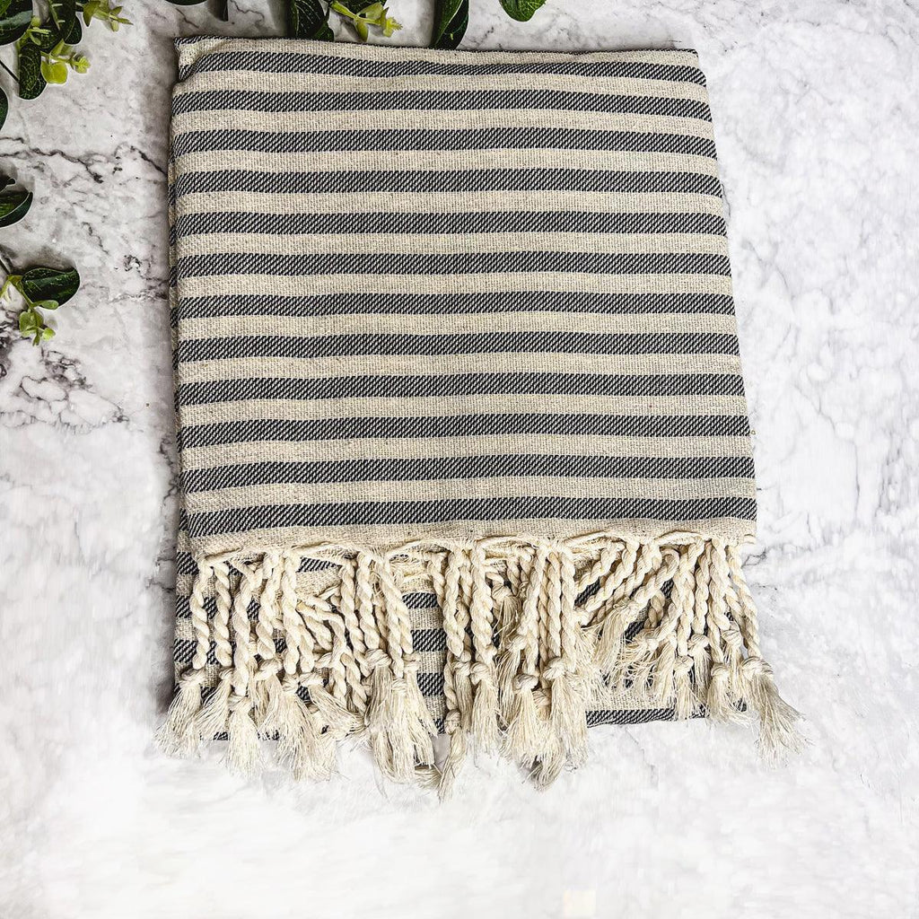 Gia Roma Striped Turkish Cotton Towel