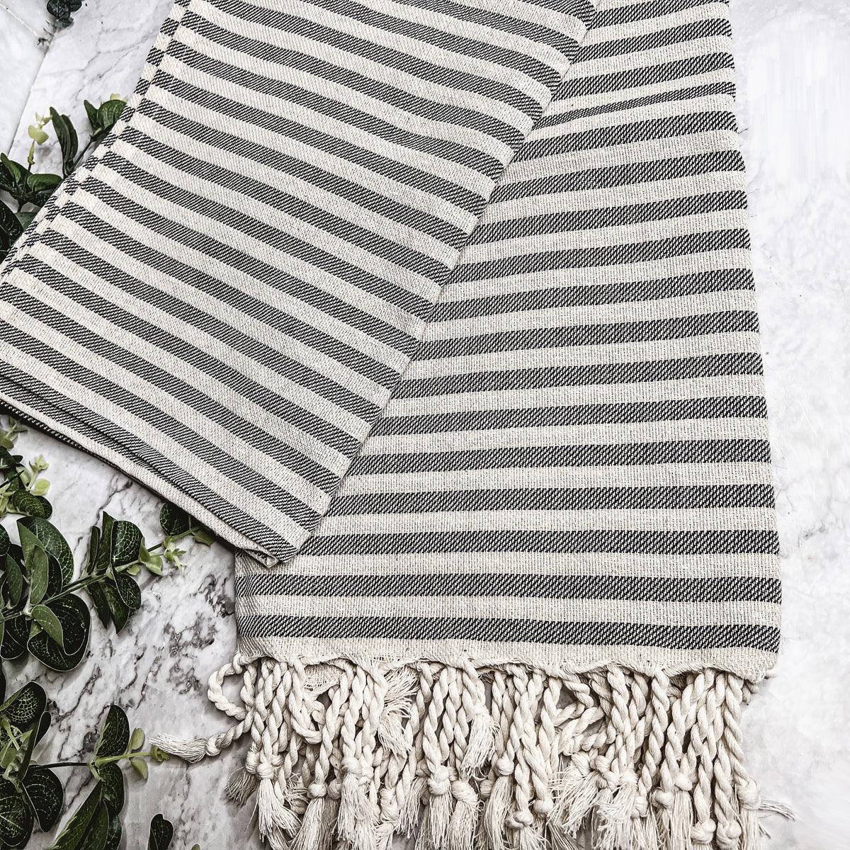 Gia Roma Striped Turkish Cotton Towel