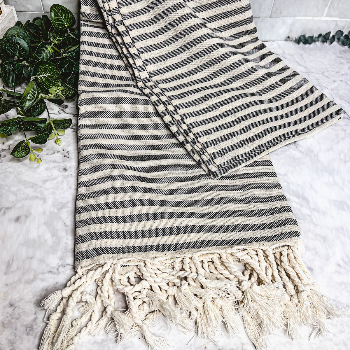 Gia Roma Striped Turkish Cotton Towel