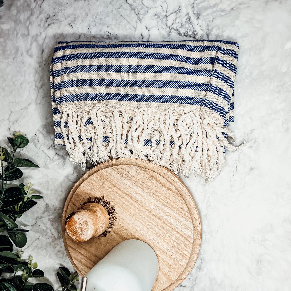 Gia Roma Striped Turkish Cotton Towel