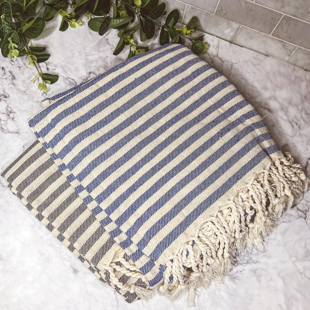 Gia Roma Striped Turkish Cotton Towel