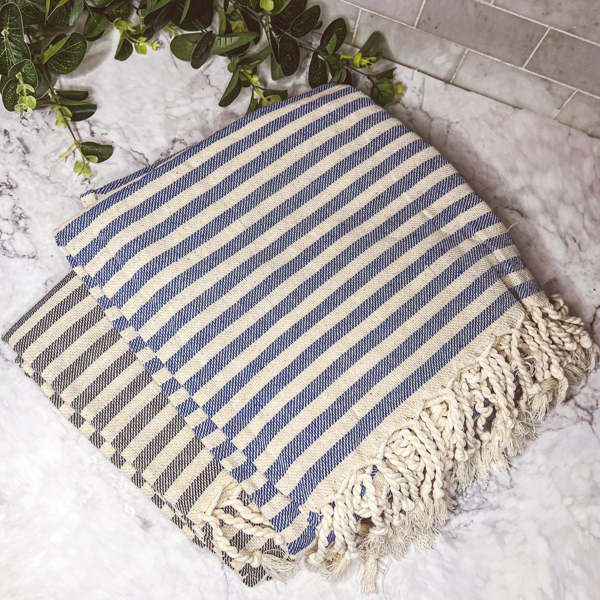 Gia Roma Striped Turkish Cotton Towel