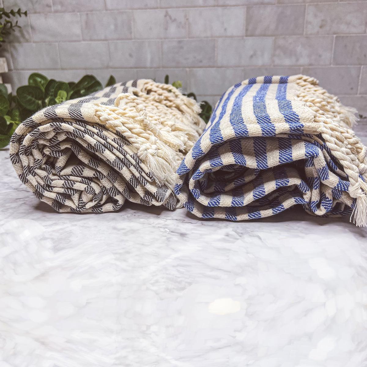 Gia Roma Striped Turkish Cotton Towel