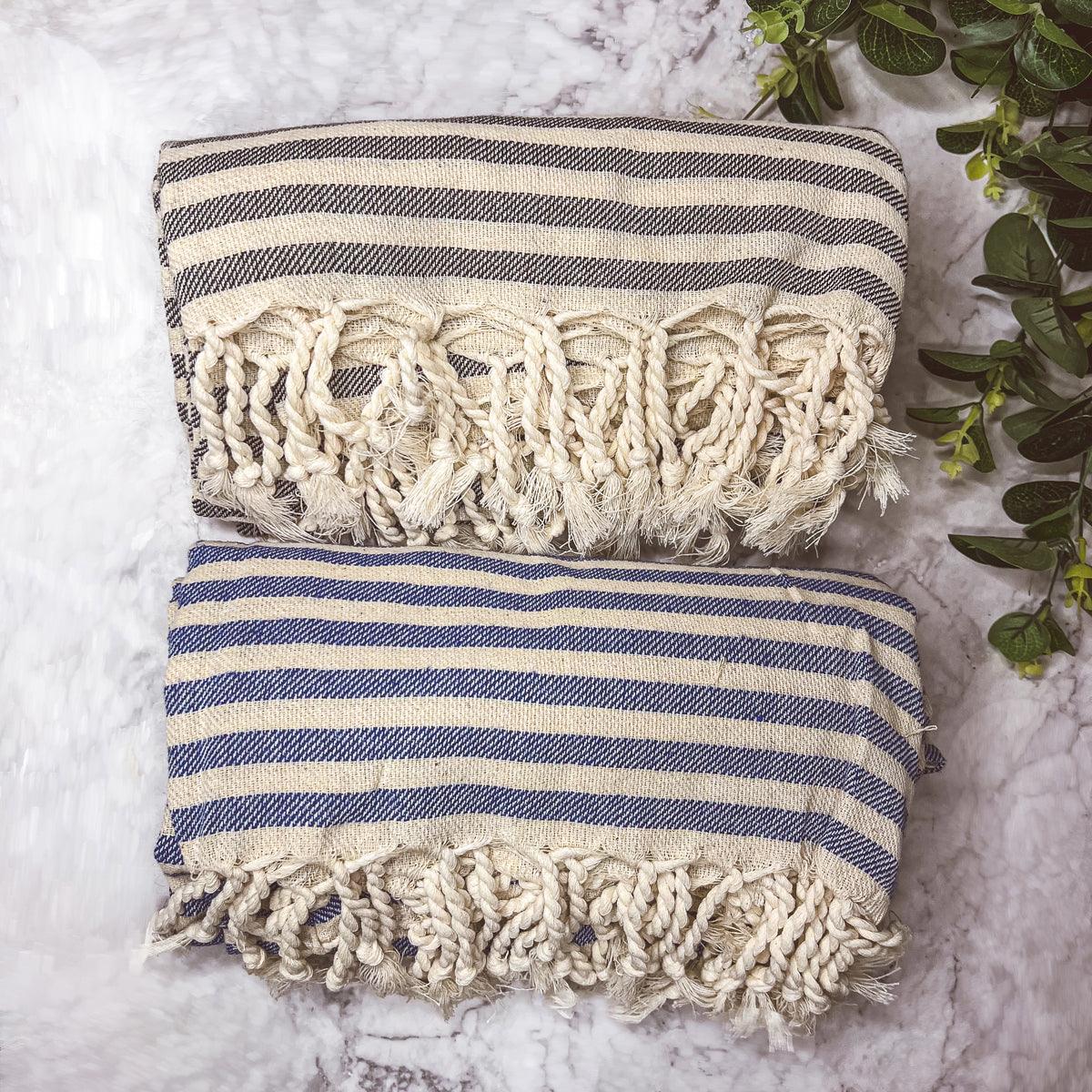Gia Roma Striped Turkish Cotton Towel