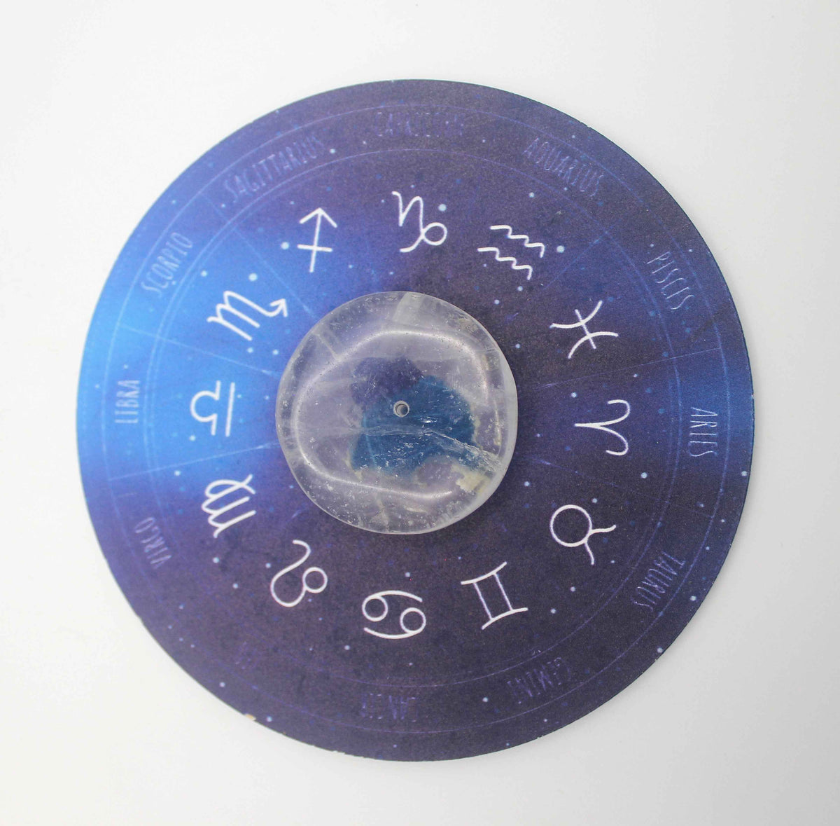 Zodiac Quartz Crystal Incense Holder