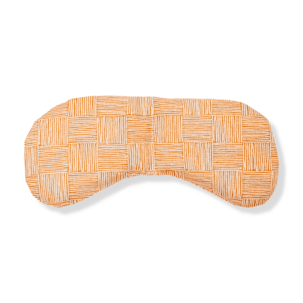 Slow North hot and cold eye pillow in Copper Fields print