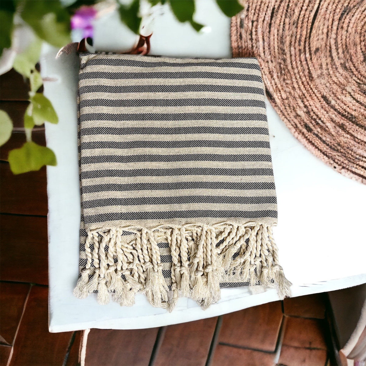 Gia Roma Striped Turkish Cotton Towel