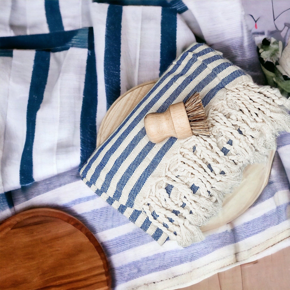 Gia Roma Striped Turkish Cotton Towel