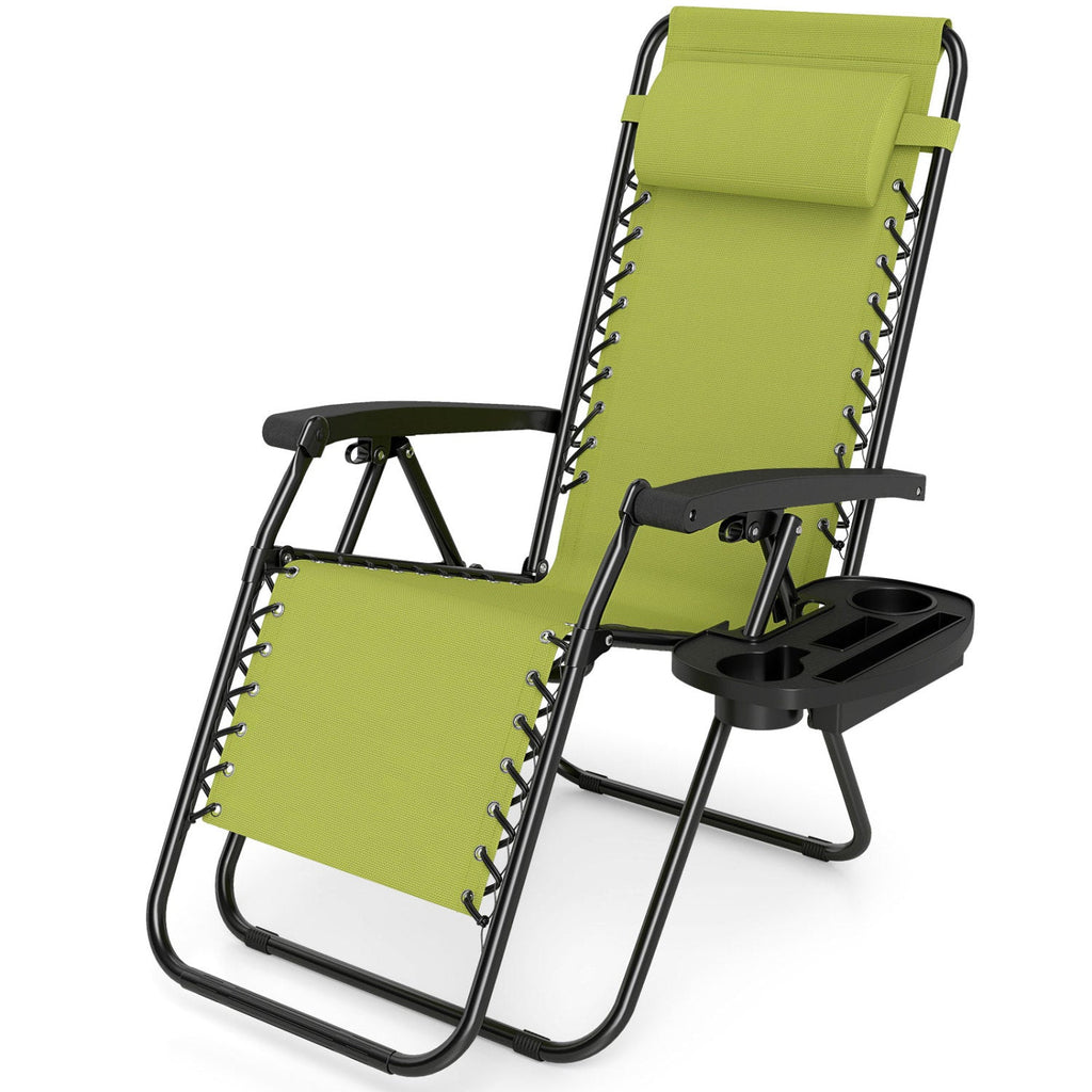 Zero Gravity Recliner Chair with Cup Holder & Pillow