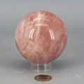 Pink rose quartz XL crystal sphere, 80mm