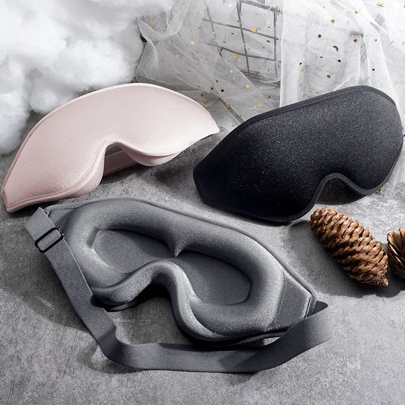 3D contoured memory foam sleep mask