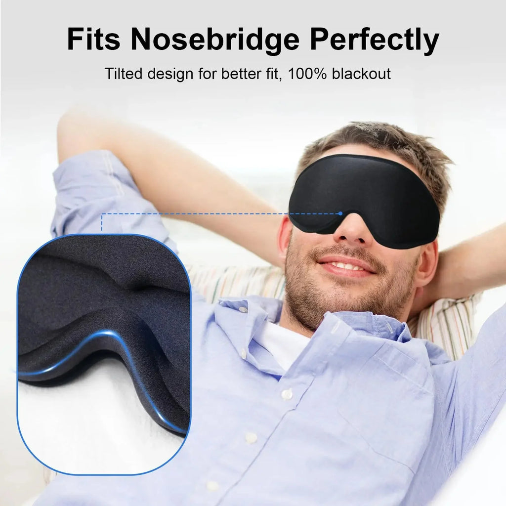 3D Contoured Memory Foam Sleep Mask