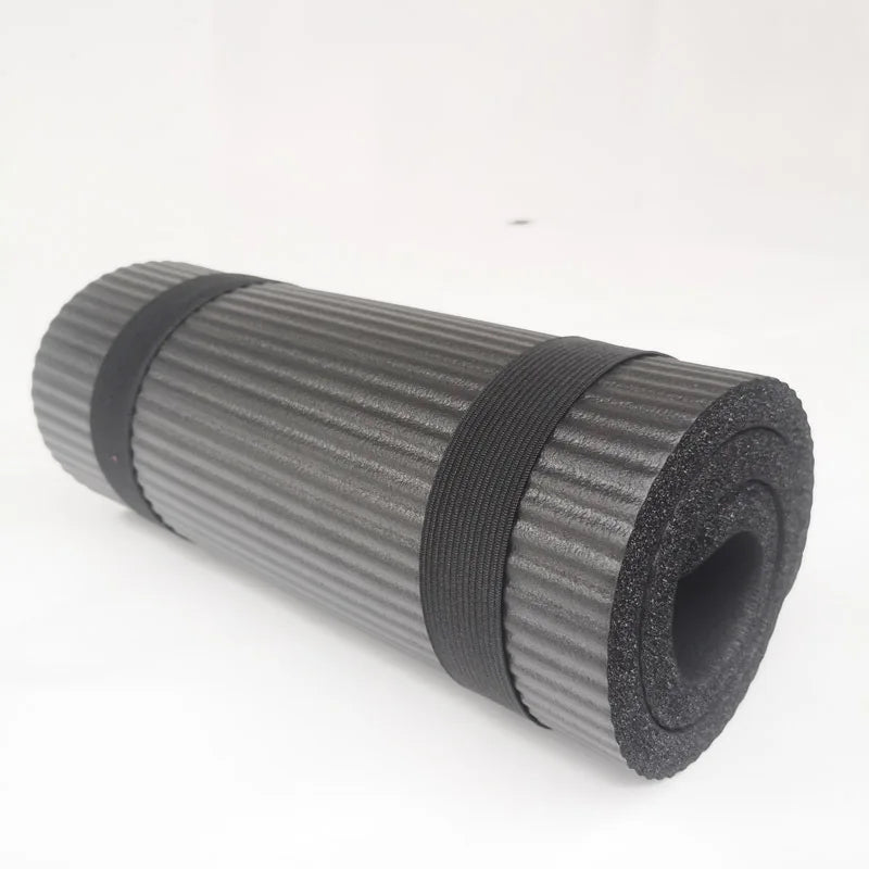 Extra-Thick 15mm NBR Foam Yoga Mat, Blue, Purple or Black