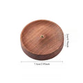 Solid Walnut Backflow Incense Burner