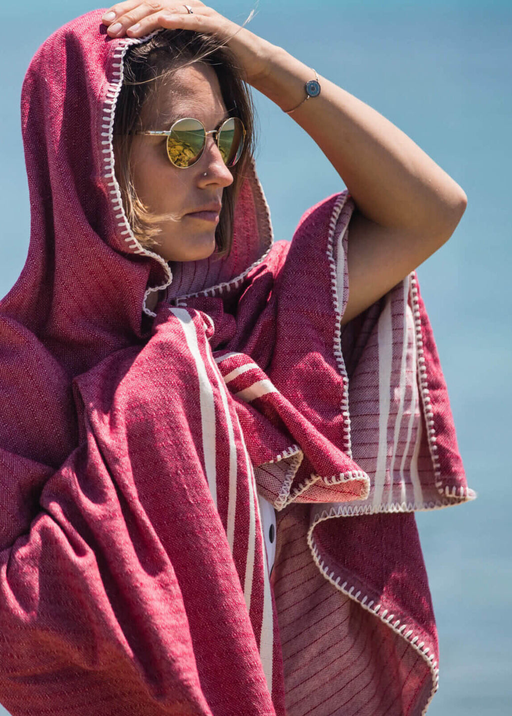 buldano Fringe-Free Handwoven Turkish Towel