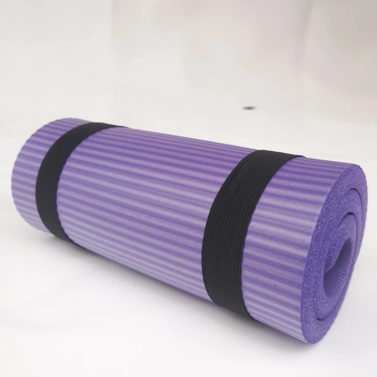 Extra-Thick 15mm NBR Foam Yoga Mat, Blue, Purple or Black